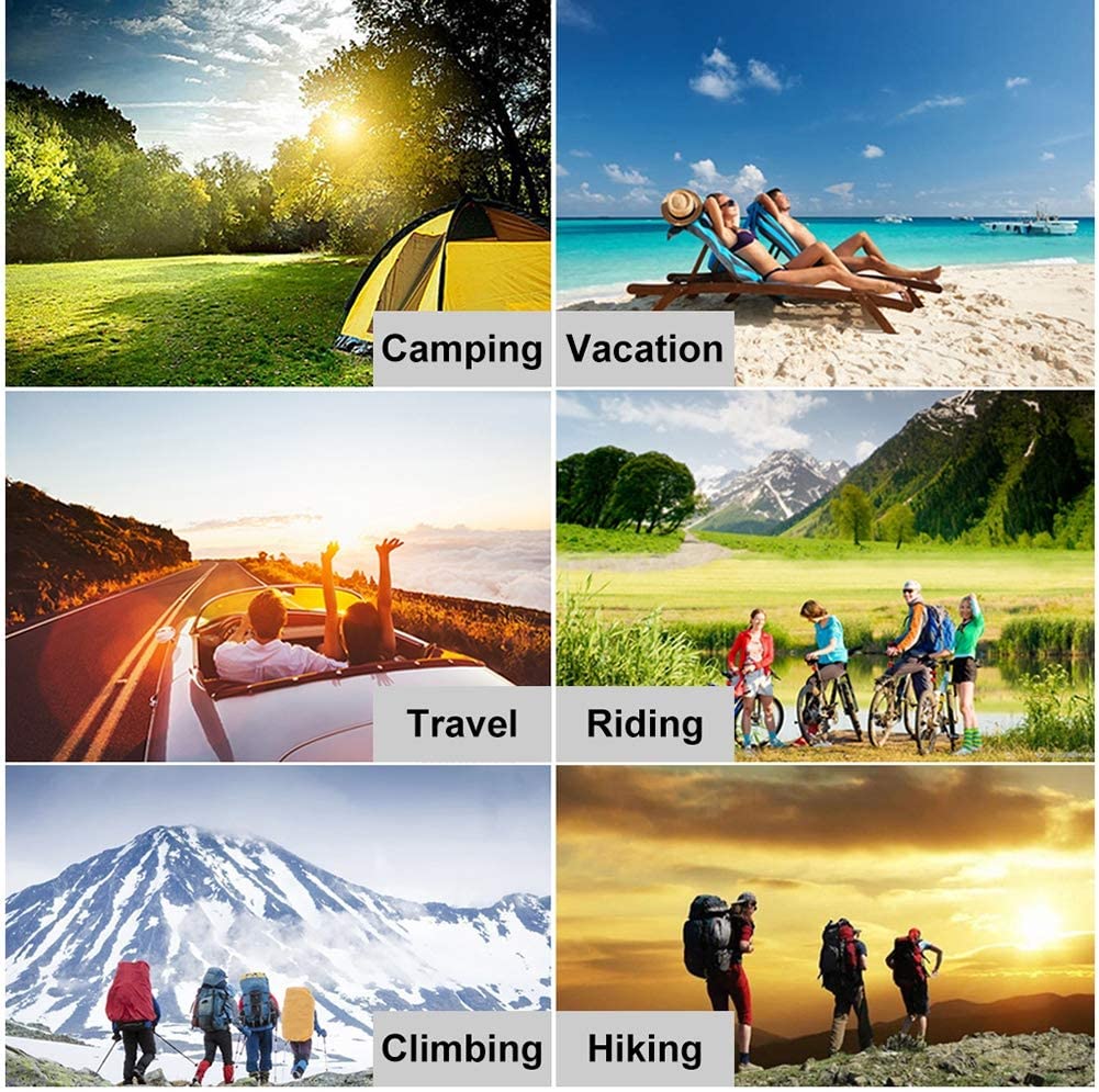 Lynsa Solar product application in camping, vacation, climbing and hiking