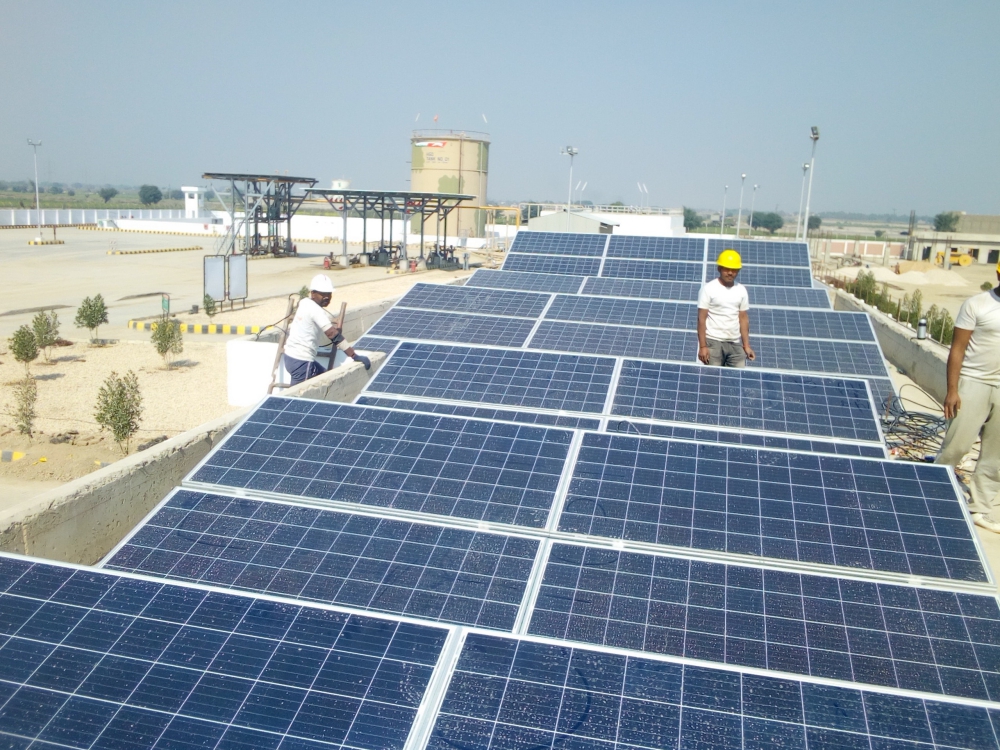 solar array project in middle east