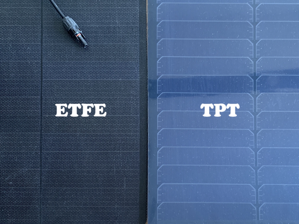 Different surface material of ETFE and TPT