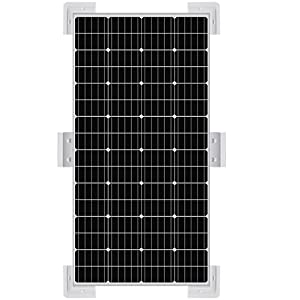 vertical view of Lynsa Solar panel mounted by brackets