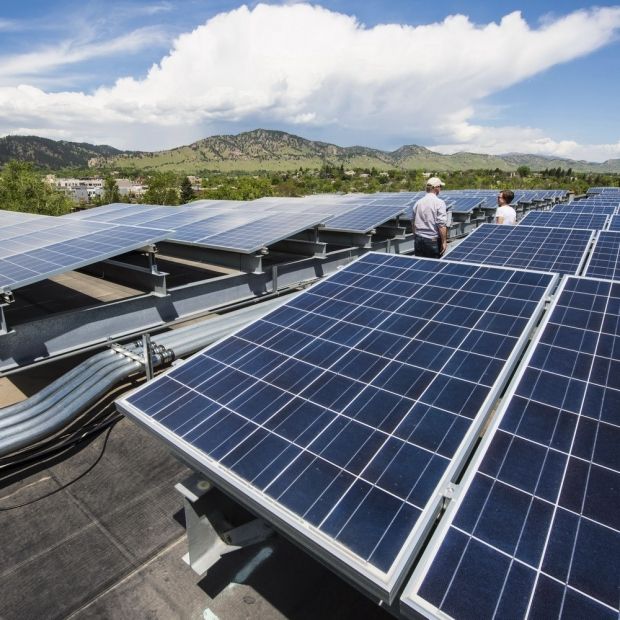 Lynsa Solar project site in Europe solar plant rooftop side